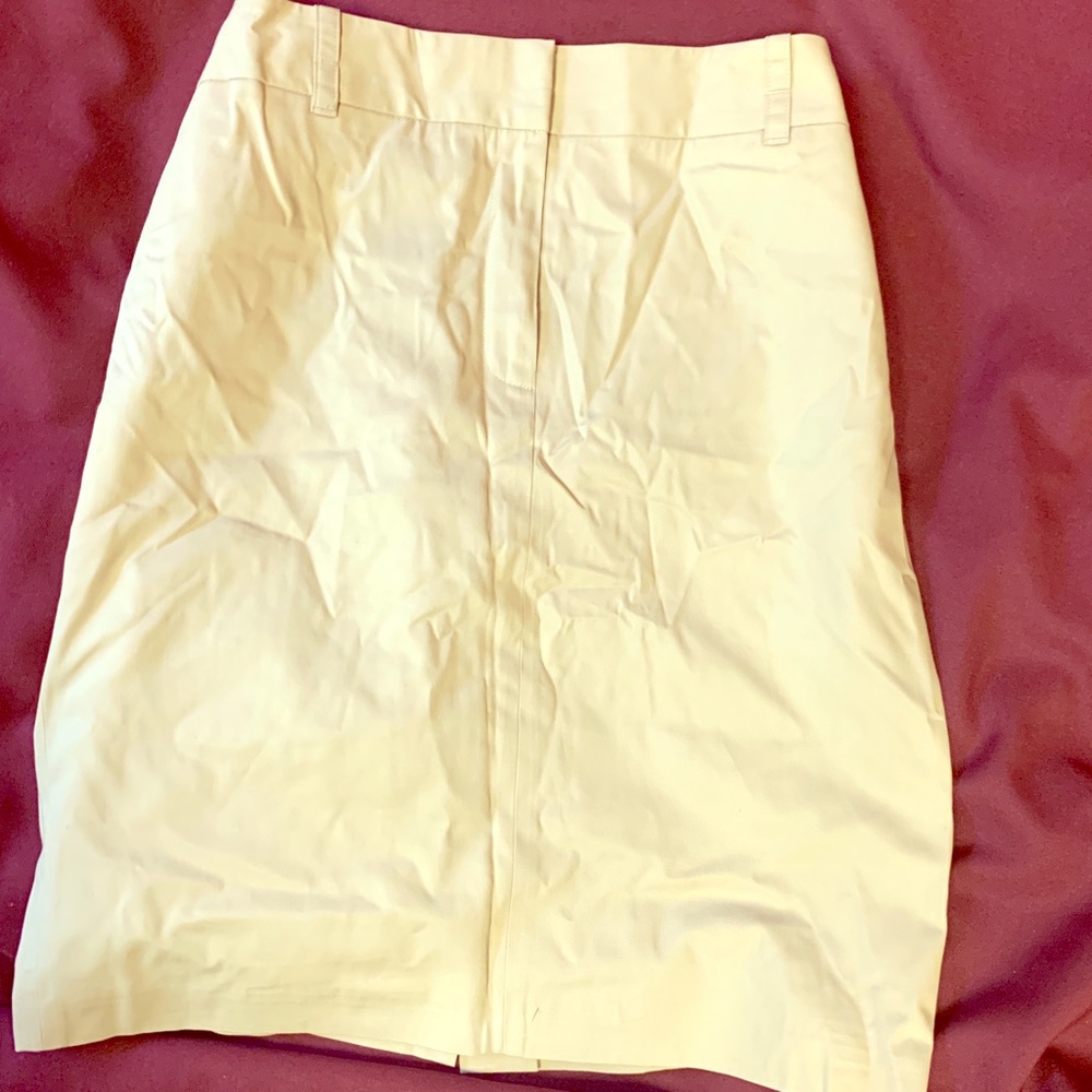 LOFT straight khaki skirt